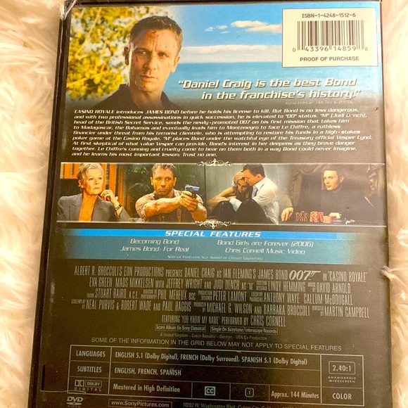 CASINO ROYALE - DANIEL CRAIG 2 DVDs GUC - Picture 2 of 2
